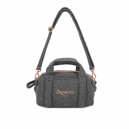 Mini Polochon bandoulière Gris Chiné Foncé – Repetto B0398J