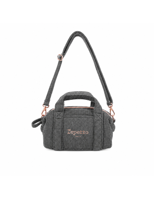 Mini Polochon bandoulière Gris Chiné Foncé – Repetto B0398J