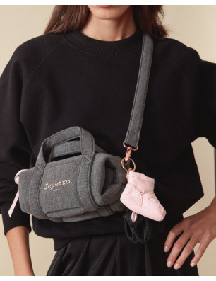 Mini Polochon bandoulière Gris Chiné Foncé – Repetto B0398J