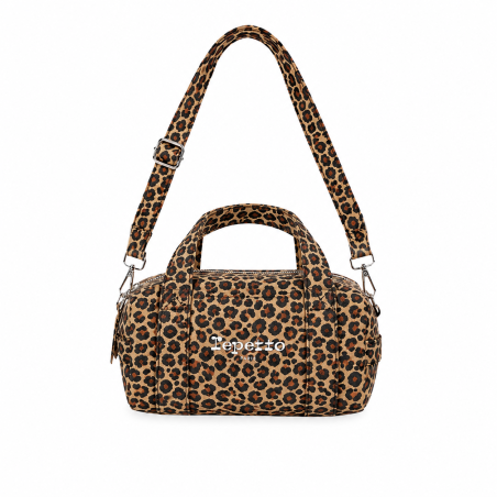 Mini Polochon bandoulière Marron Léopard – Repetto B0398TL