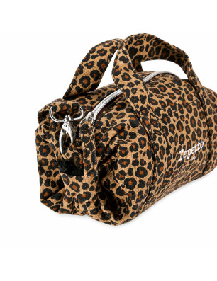Mini Polochon bandoulière Marron Léopard – Repetto B0398TL