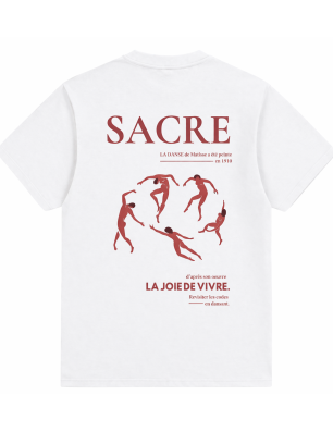 T‑shirt LA DANSE blanc – 100% coton | SACRE Paris