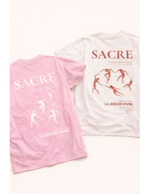 T‑shirt LA DANSE blanc – 100% coton | SACRE Paris
