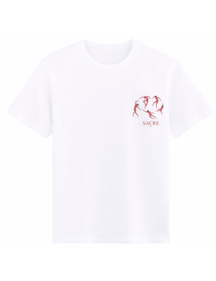 T‑shirt LA DANSE blanc – 100% coton | SACRE Paris
