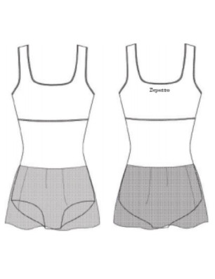 Tunique larges bretelles Repetto D083