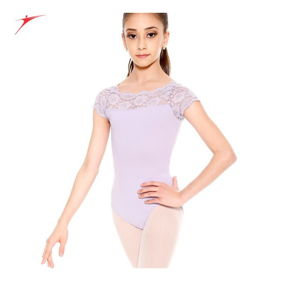 Justaucorps dentelle manches courtes SoDança