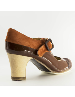 Chaussure de Flamenco Tricolore de Begona Cervera 38