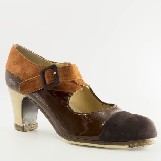 Chaussure de Flamenco Tricolore de Begona Cervera 38