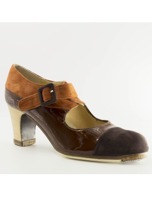 Chaussure de Flamenco Tricolore de Begona Cervera 38