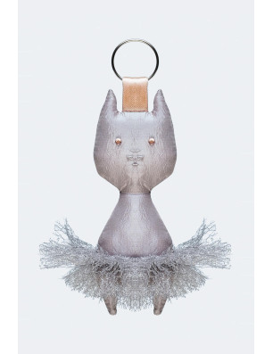 Porte-clés Chat Wear moi Gris DIV84 - FAME La Maison De La Danse