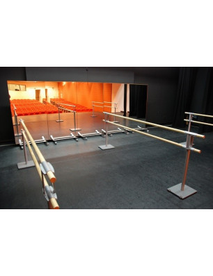 PINA - Double barre de danse mobile sans Roulettes Dinamica ballet - FAME LaMaisonDeLaDanse