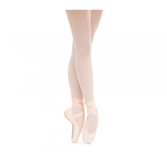 Pointe Julieta avec rubans coton - Boîte large Semelle Souple REPETTO T145RL - FAME La Maison De La Danse