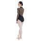 Justaucorps résille col officier Repetto D0712
