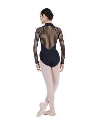 Justaucorps résille col officier Repetto D0712 - FAME La Maison De La Danse