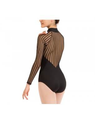 Justaucorps résille col officier Repetto D0712 - FAME La Maison De La Danse