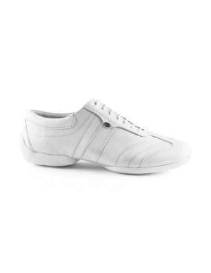 Chaussures PD Pietro Street Cuir Blanc Portdance Portdance - FAME LaMaisonDeLaDanse