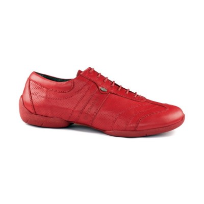 Chaussures PD Pietro Street Cuir Rouge Portdance Portdance - FAME LaMaisonDeLaDanse