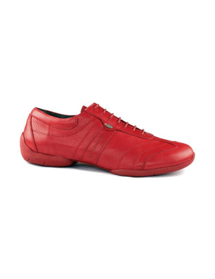 Chaussures PD Pietro Street Cuir Rouge Portdance Portdance - FAME LaMaisonDeLaDanse