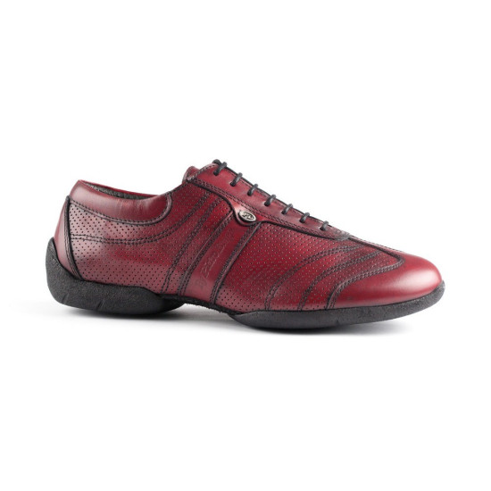 Chaussures PD Pietro Street Cuir Bordeaux Portdance - FAME La Maison De La Danse