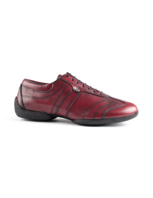 Chaussures PD Pietro Street Cuir Bordeaux Portdance - FAME La Maison De La Danse