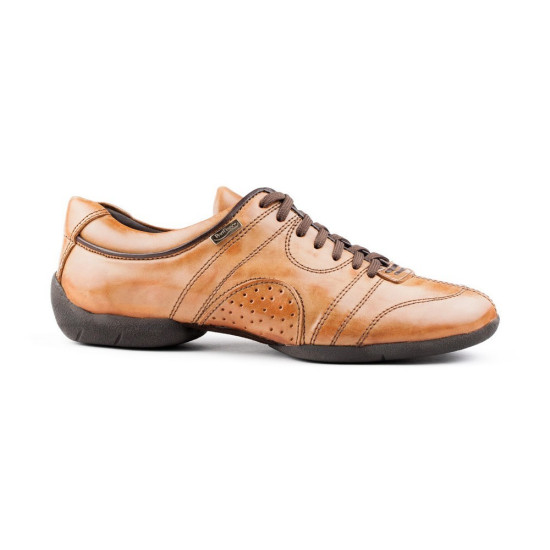 Sneakers cuir PD CASUAL 001 CAMEL Portdance - FAME La Maison De La Danse