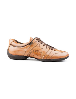 Sneakers cuir PD CASUAL 001 CAMEL Portdance - FAME La Maison De La Danse