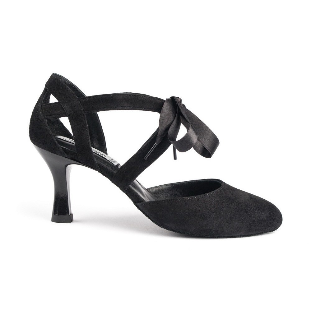 Chaussures cuir PD125 BLACK NUBUCK Portdance