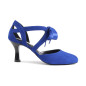 Chaussures cuir PD125 BLUE NUBUCK Portdance