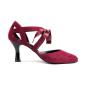 Chaussures cuir PD125 BORDEAUX NUBUCK Portdance