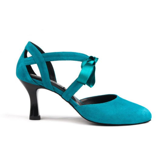 Chaussures cuir PD125 GREEN NUBUCK Portdance - FAME La Maison De La Danse