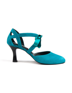 Chaussures cuir PD125 GREEN NUBUCK Portdance - FAME La Maison De La Danse